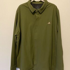 Adidas Green Lightweight Shirt Jacket